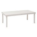 Table Lapiazza, 12-seater extendable, clay color, aluminium/plastic, H75,5x100x200-320cm