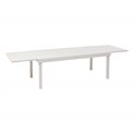 Table Lapiazza, 12-seater extendable, clay color, aluminium/plastic, H75,5x100x200-320cm