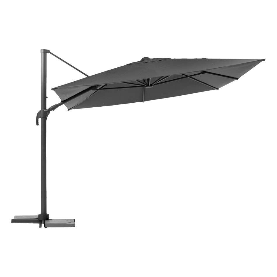 Parasol Lamelhia 3x3m, anthracite color, H263x300x300cm