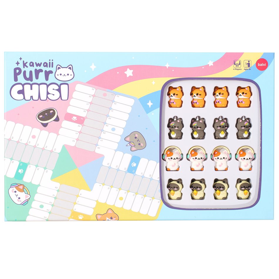 Board game Ludo, kawaii H33.5x21x2.5cm