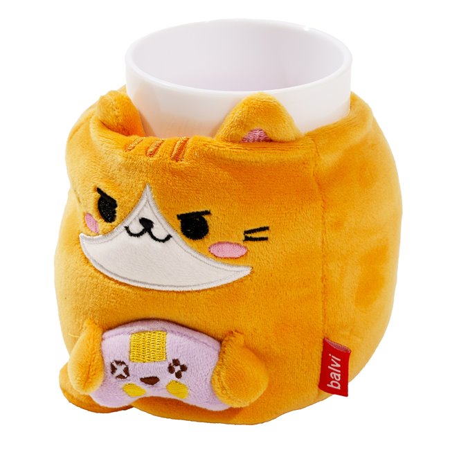 Pen holder Fluffy Kawaii Gamer D13cm  H12,5cm