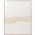 Canvas wall art White Waves, H100x80x5cm