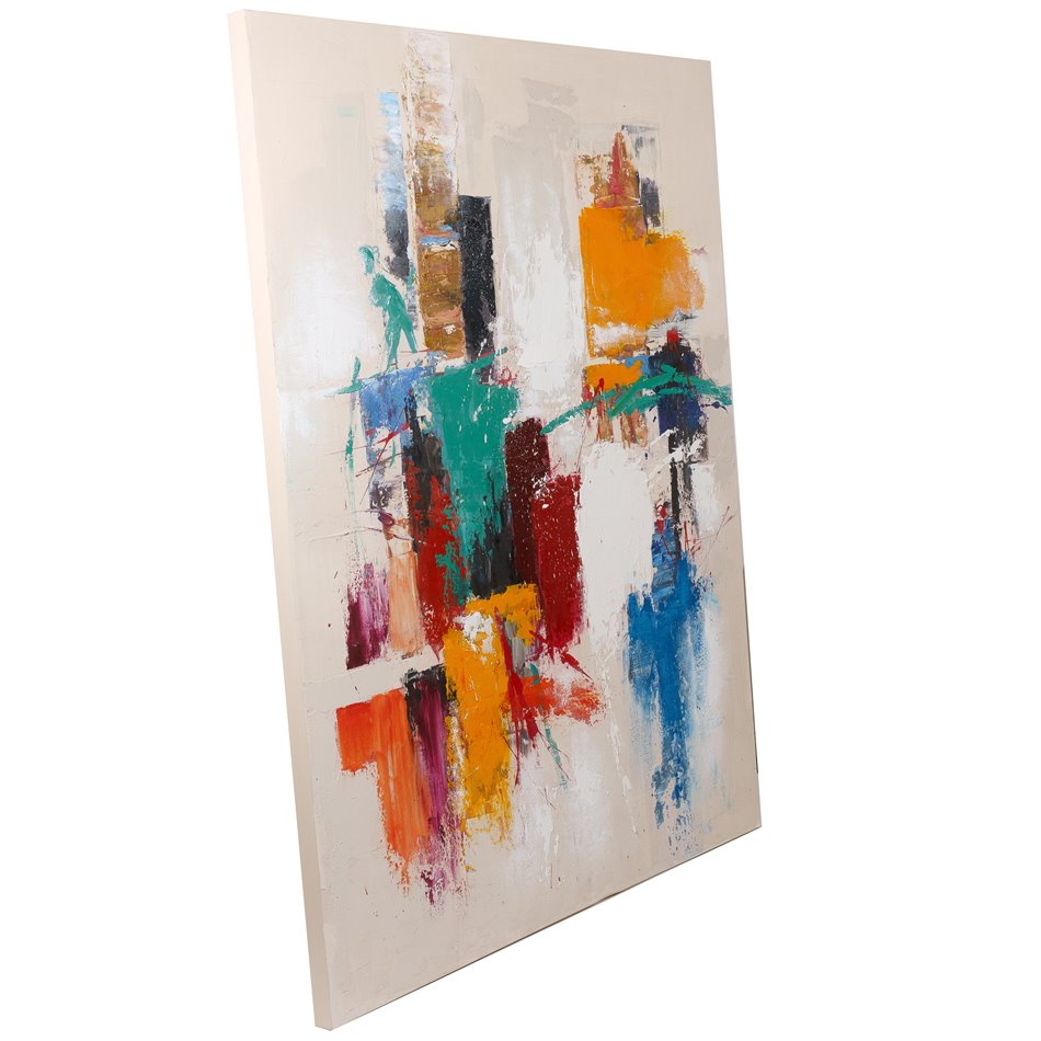 Canvas wall art Abstract Worlds, H150x120x3.8cm