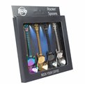 Spoons Rockin guitar set of 4, H12x3x0.5cm