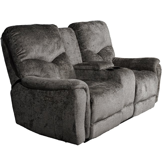 Doubble recliner Obernburg, grey, electrically adjustable, H105cm L105-165cm W189cm, seat height 51cm