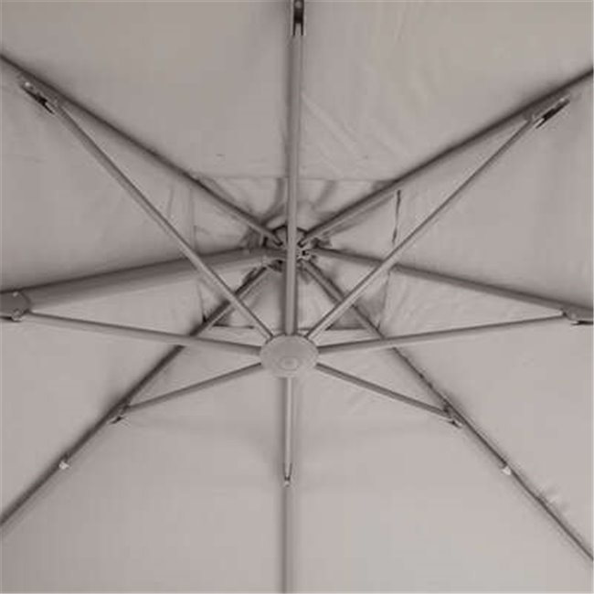 Parasol Laelea 3x3m, hazelnut color, H263x300x300cm with base weight