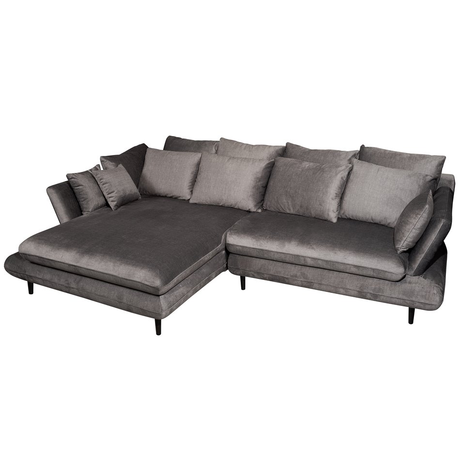 Sofa Wemonte, left corner, sleeping function, H90x283x181cm