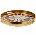 Decorative tray round Furta L, H4 D36.7cm