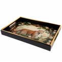 Decorative tray round Fleoro L, H4.5x40.5x26.5cm