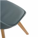 Chair Baya, grey color, H81x47x47cm, seat height 45cm