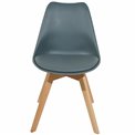 Chair Baya, grey color, H81x47x47cm, seat height 45cm