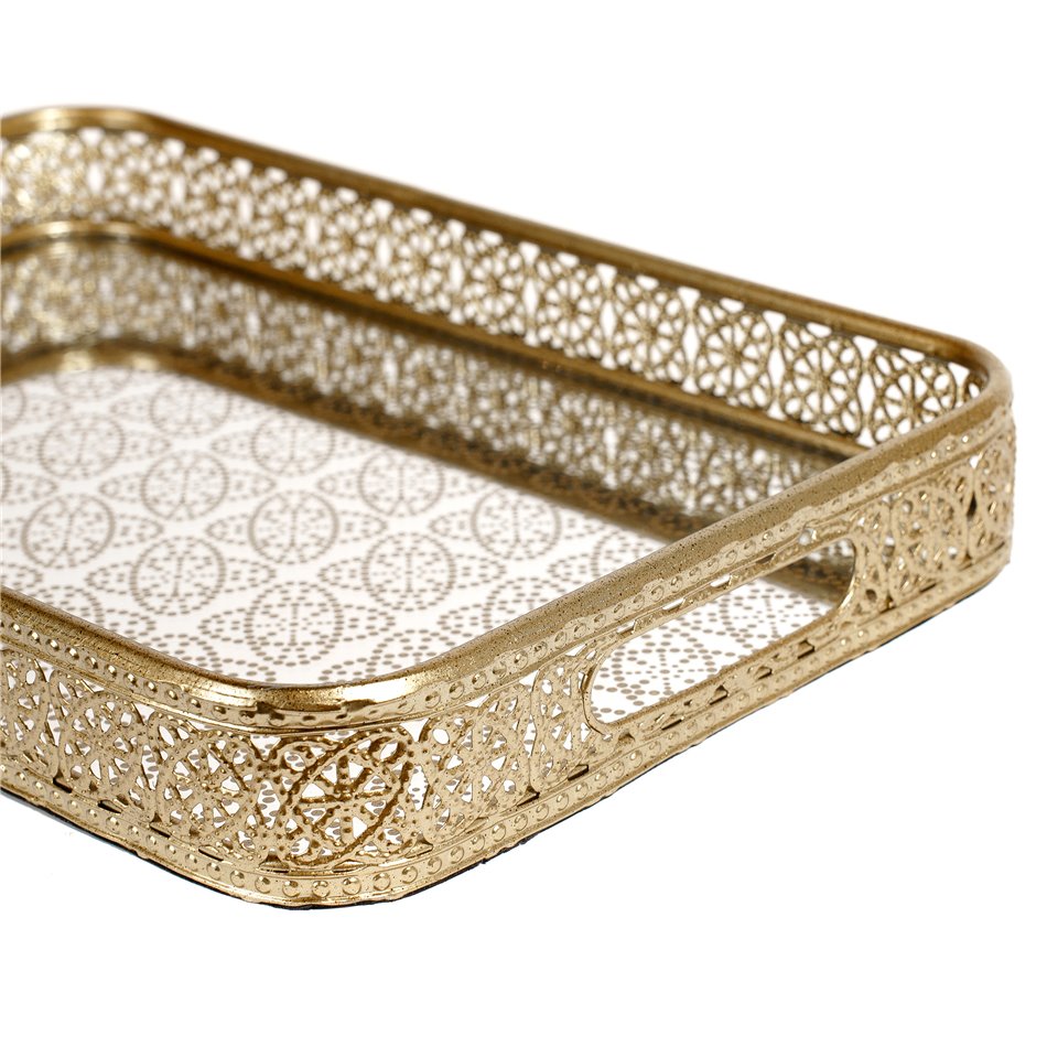 Decorative tray Fullen L, H5.2x40x26.7cm