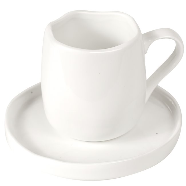 Coffee cup with saucer Rimini, 360ml 8x9.5cm, D15cm