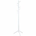 Coat hanger Abrem, white color, H176x51x45cm