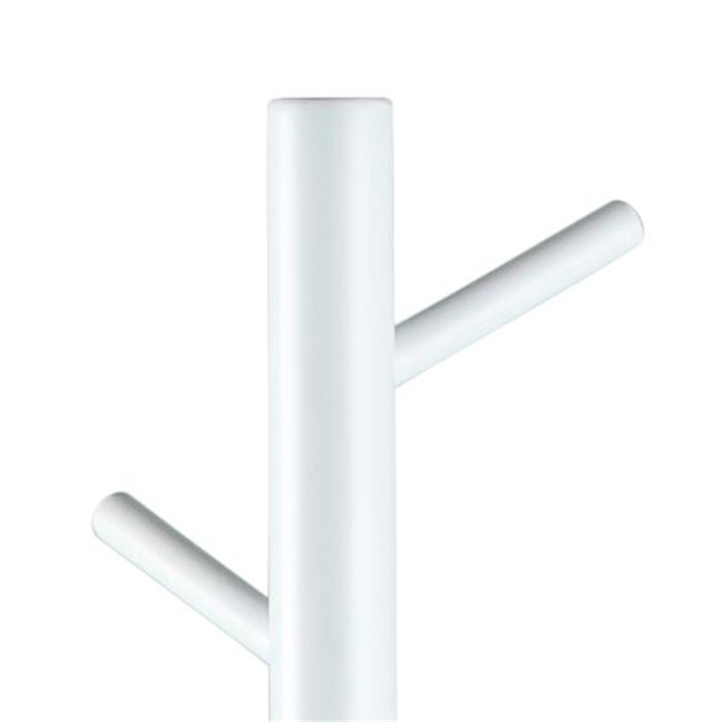 Coat hanger Abrem, white color, H176x51x45cm