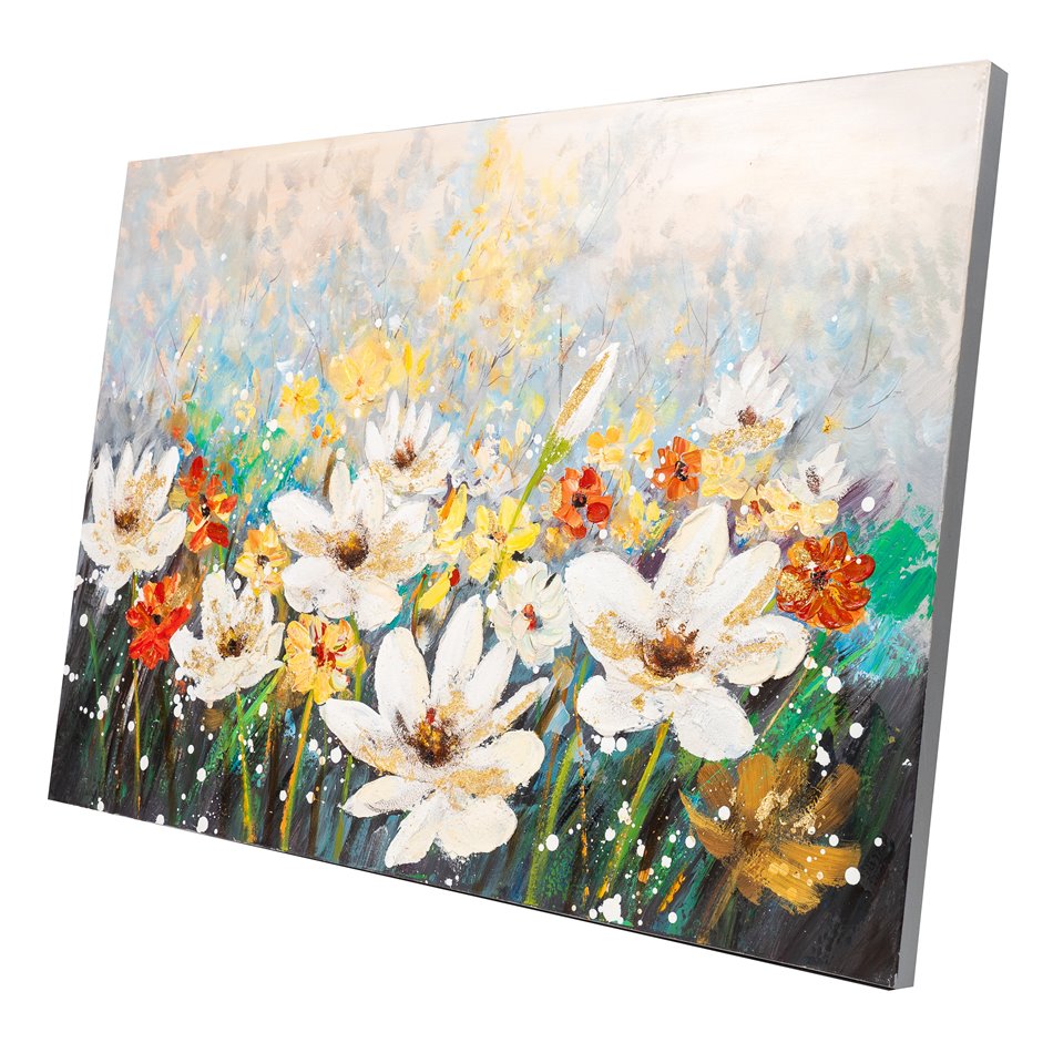 Canvas painting Flowering Meadow, 80x120cm