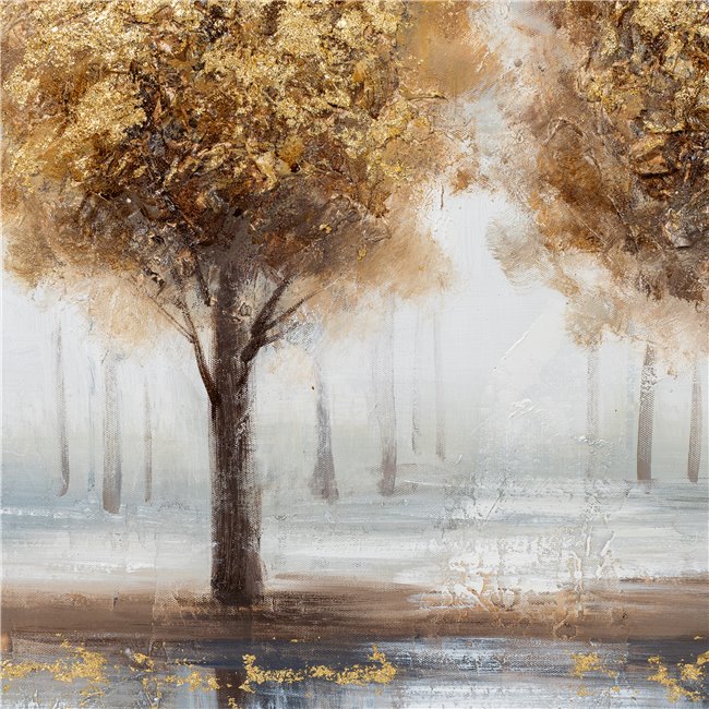 Акриловая картина Golden Trees, 122.5x92.5см