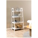 Bookcase Awally, white, 63x40x130cm