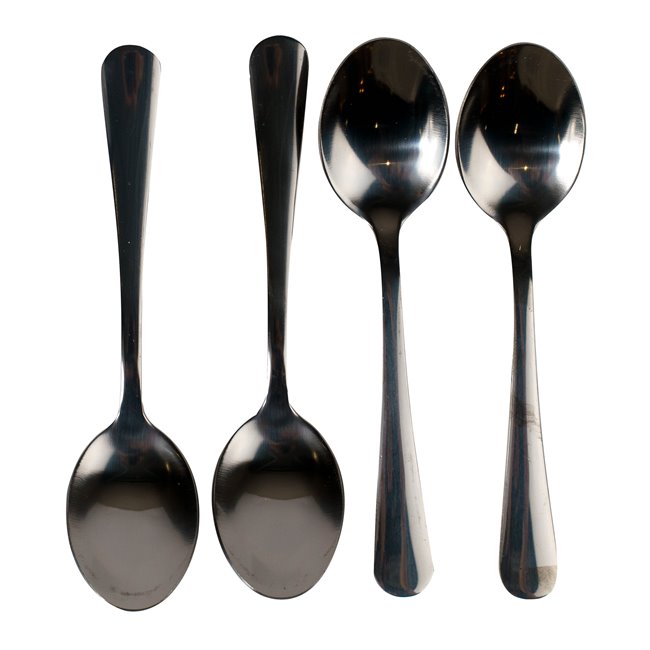 Coffee spoons Shadow, black, 13.6x3,15xH0,85cm