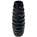 Vase Gavardo black BL, (shiny glazed black), 13.5x35.6cm