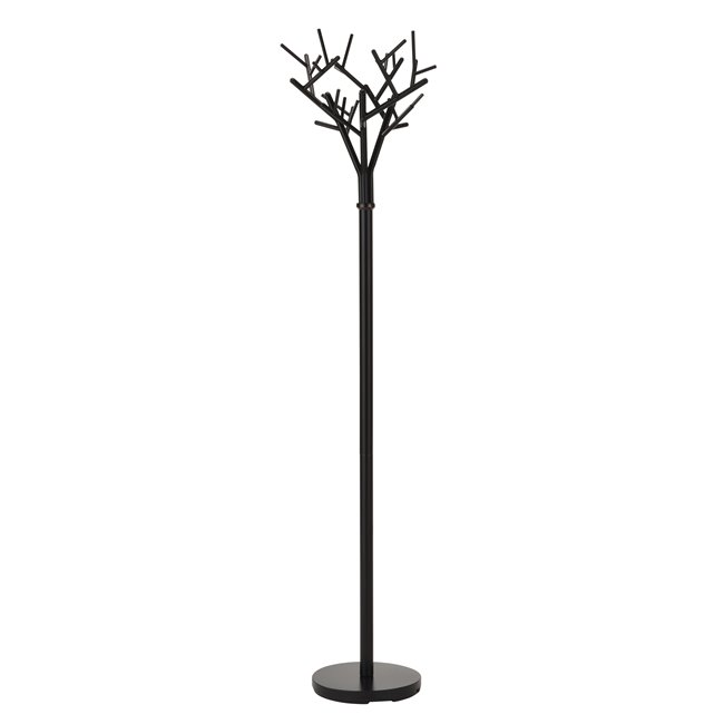 Coat hanger Hylith, black, steel, D40cm, H180cm