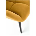 Lounge chair Harion, mustard color, H91x75x86cm, seat H48cm