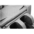 Massage chair with heating function Holar, cream/grey  W140-187x72cm, H105-85cm