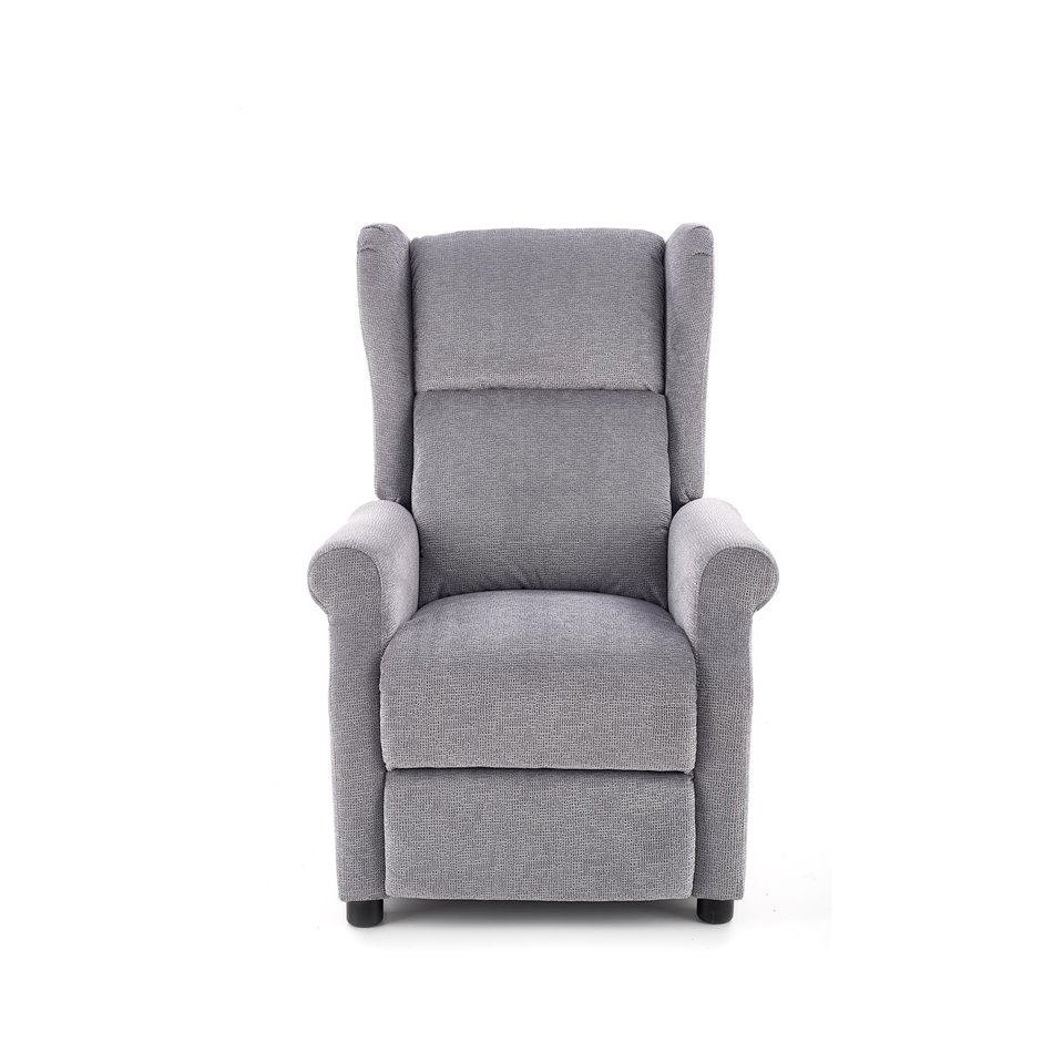 Recliner with massage function Haustin-M, grey, H107-83x75x92-160cm, seat H45cm