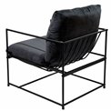 Armchair Oltenita, black, H80x64x75cm, seat height 46cm