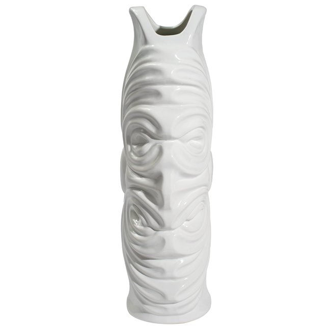 Vase Gallicano I, white, 15x11x35cm