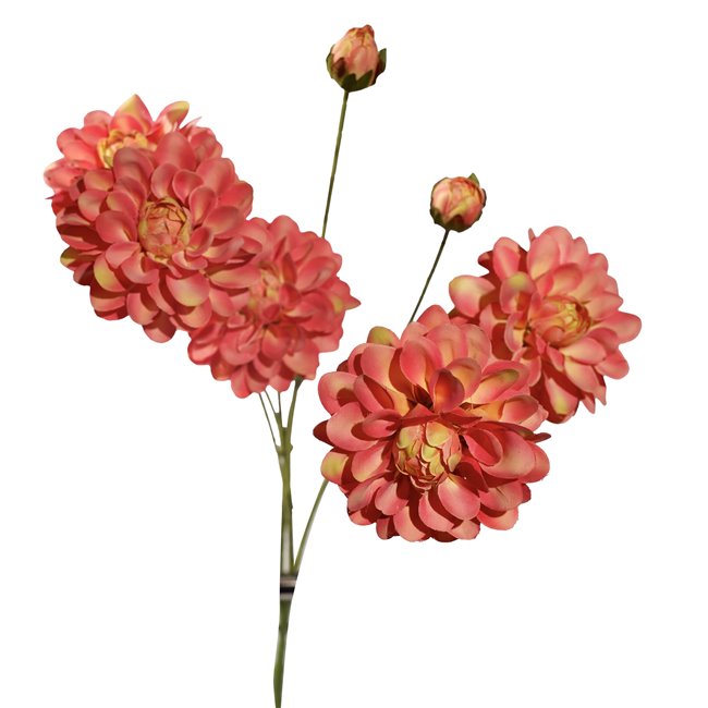 Decorative flower Dahlia Rose, red, H90cm