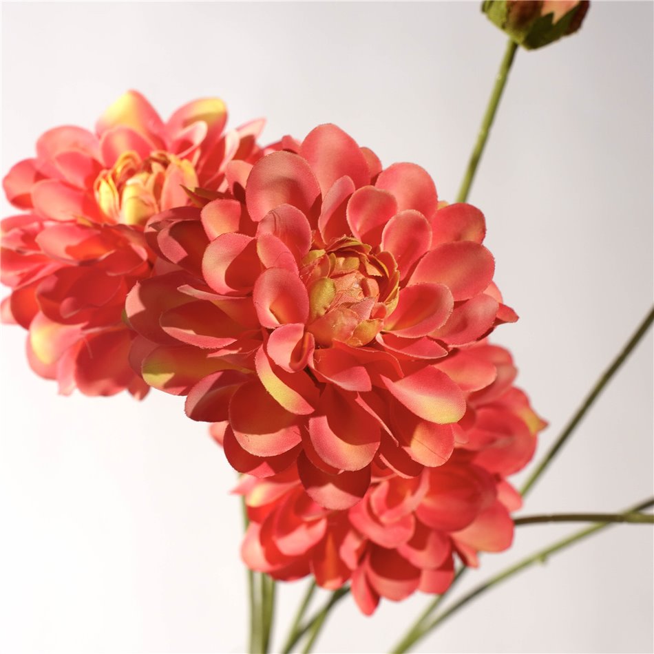 Decorative flower Dahlia Rose, red, H90cm