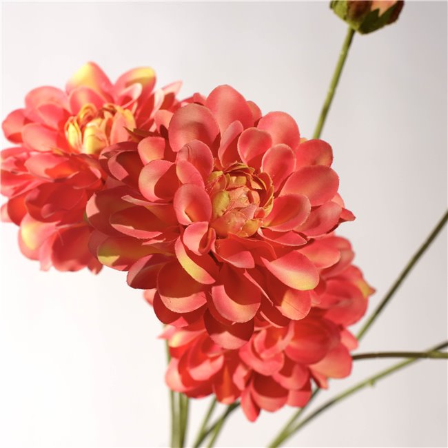 Decorative flower Dahlia Rose, red, H90cm