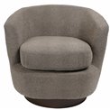 Accent chair Malbork 5, light grey, H76x74x72cm, seat height 49.5cm