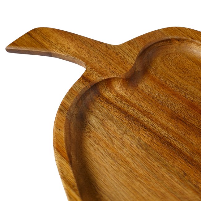 Acacia wood plate Foalow, 32x20xH2cm