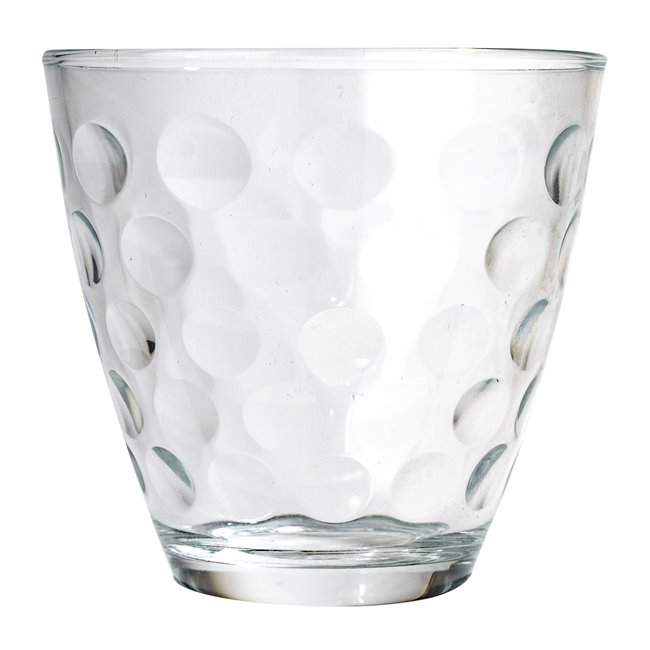 Glass Dots Acqua, H8x8.5cm, 250ml