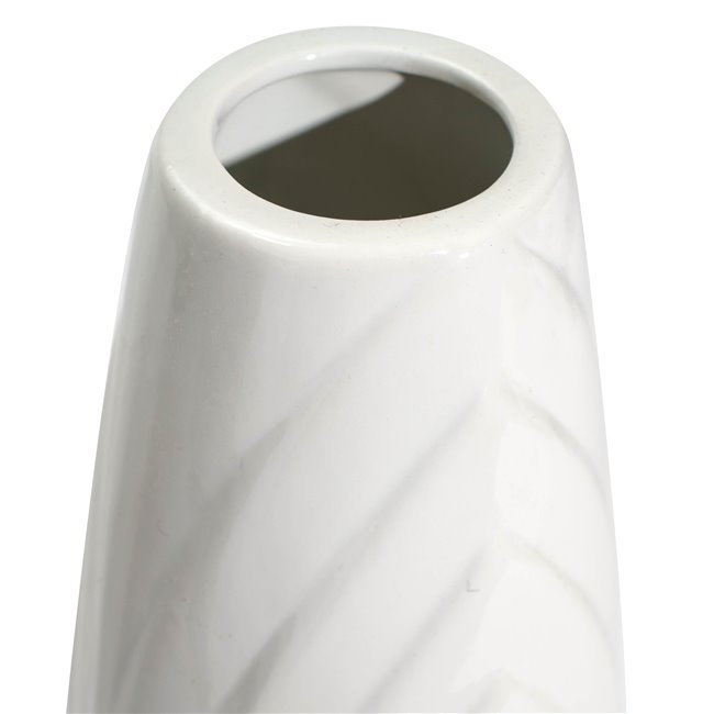 Vase Gazzano white, shiny, H25.2xD11,5cm