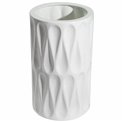 Vase Gazzano white, shiny, H30.3xD18.5cm