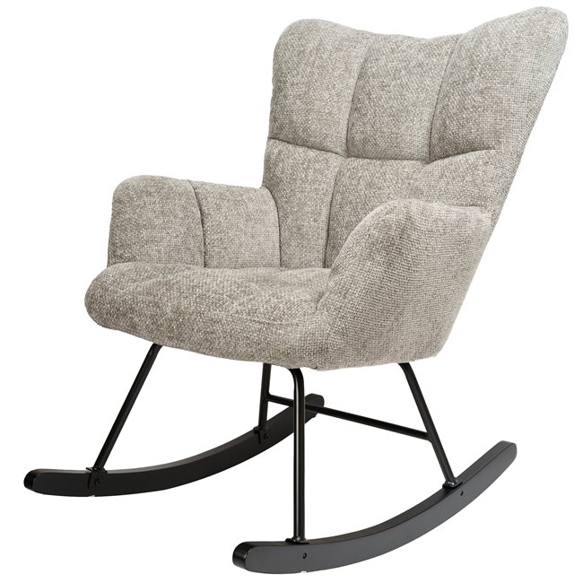 Rocking chair Arburg, grey, 67.5x94x106cm