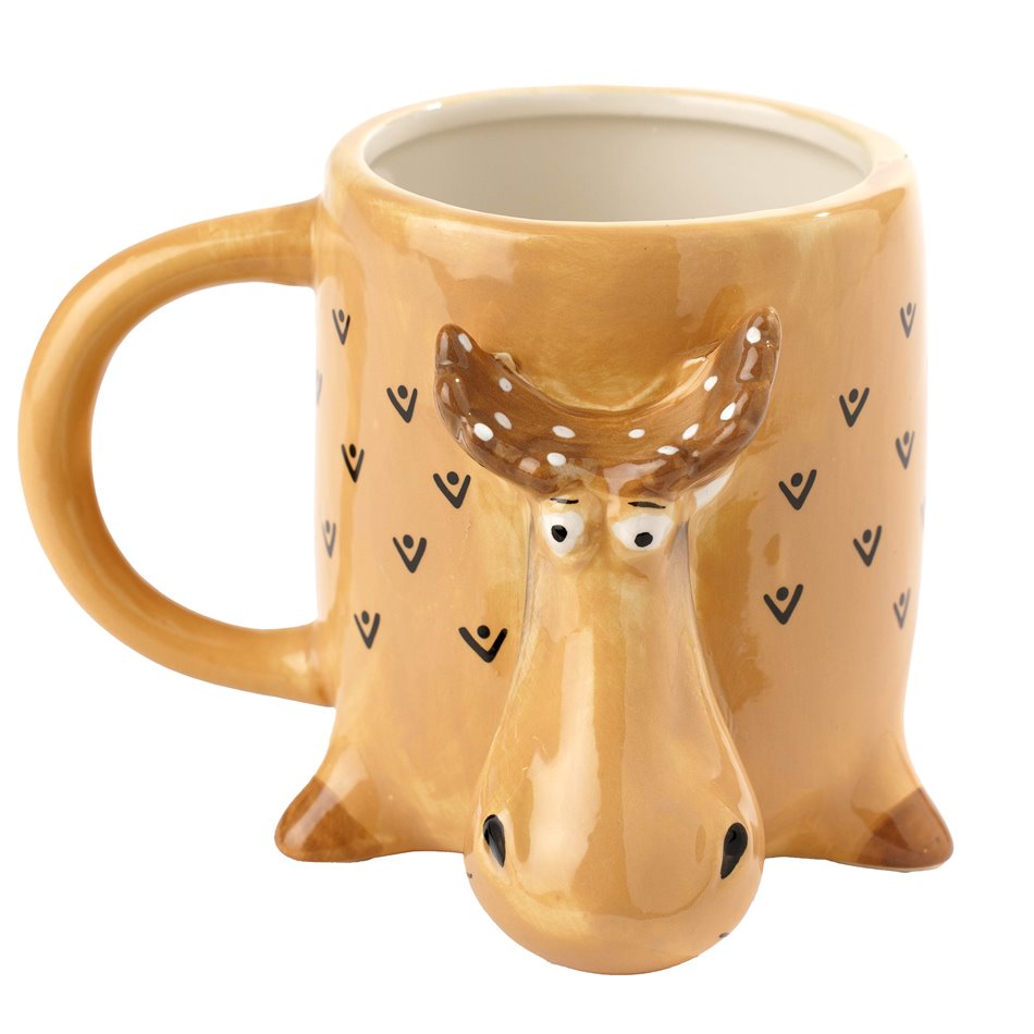 Jumbo mug Moosy, brown, ceramic, 400ml