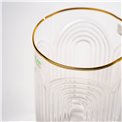 Cocktail glass Senne with gold rim, 420ml, H13.5cm, D7.9cm