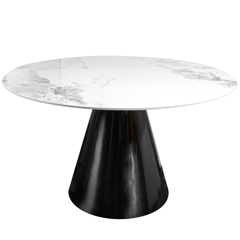 Table  Lammi, stone top, chanel,  D130xH77cm