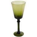 Wine glass Sepino, green, 220ml, H22cm, D9cm