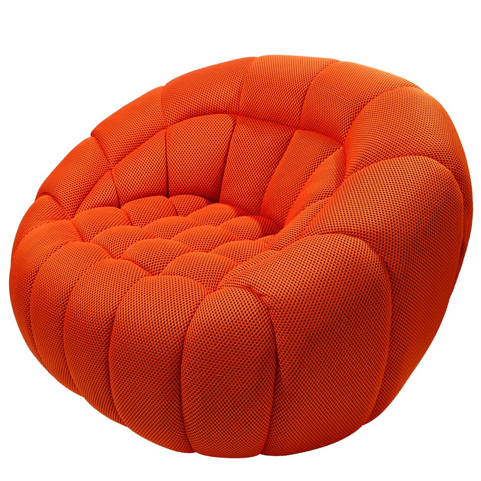 Swivel chair Valentino, orange, 115x104x80cm