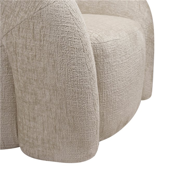 Swivel chair Vally, taupe 111, 87x89x72cm