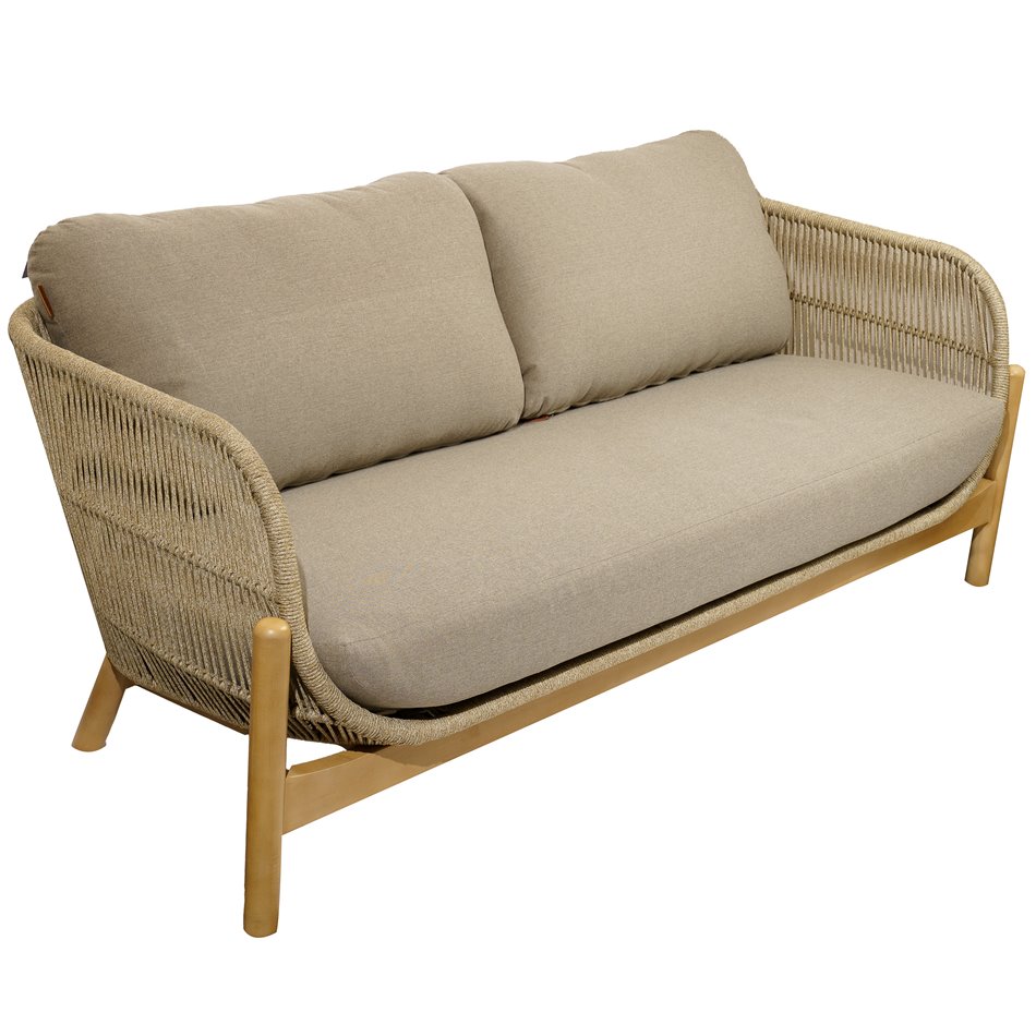 Sofa Ladeona, 2-seater, acacia, H79x178,5x78cm