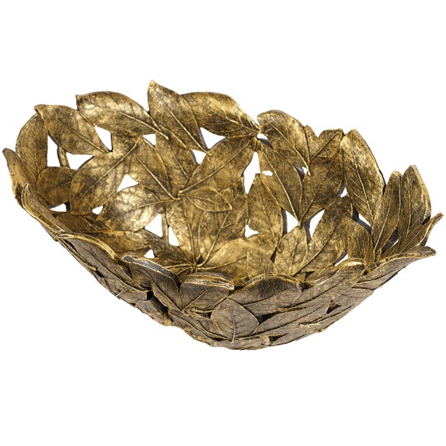 Deco plate Leaves, 18.4x41.8x24cm