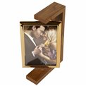 Photo frame Melody, gold/brown colors, steel, 10x15cm