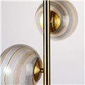 Floor lamp Rade 5, beige/brass, H170xD30cm, E14x5 40W(MAX)