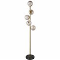 Floor lamp Rade 5, beige/brass, H170xD30cm, E14x5 40W(MAX)